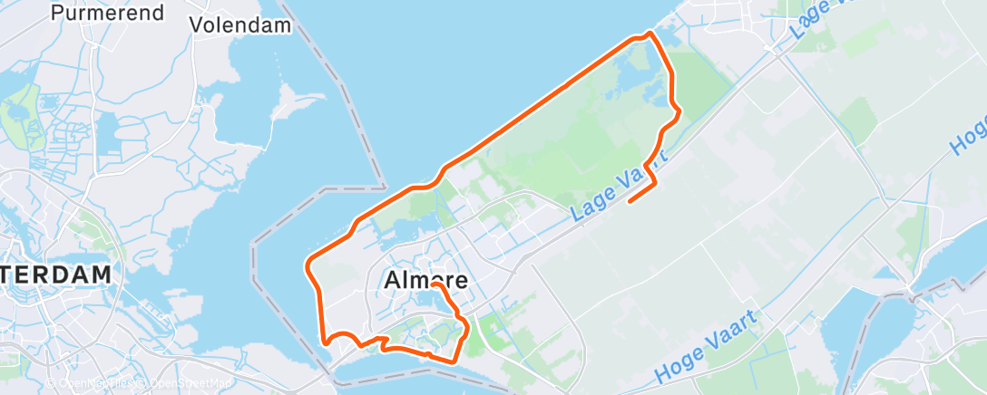 Mappa dell'attività ROUVY - Challenge Almere 54 km | Netherlands