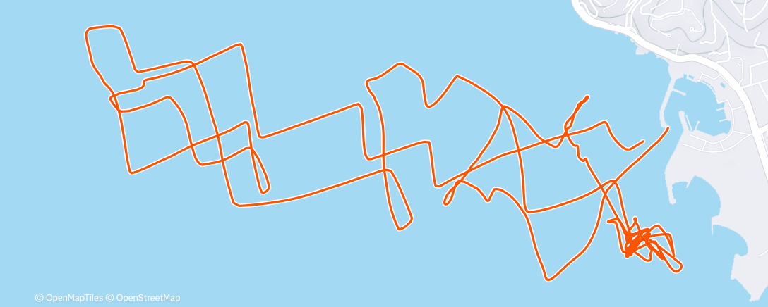 Map of the activity, Voile dans l'après-midi