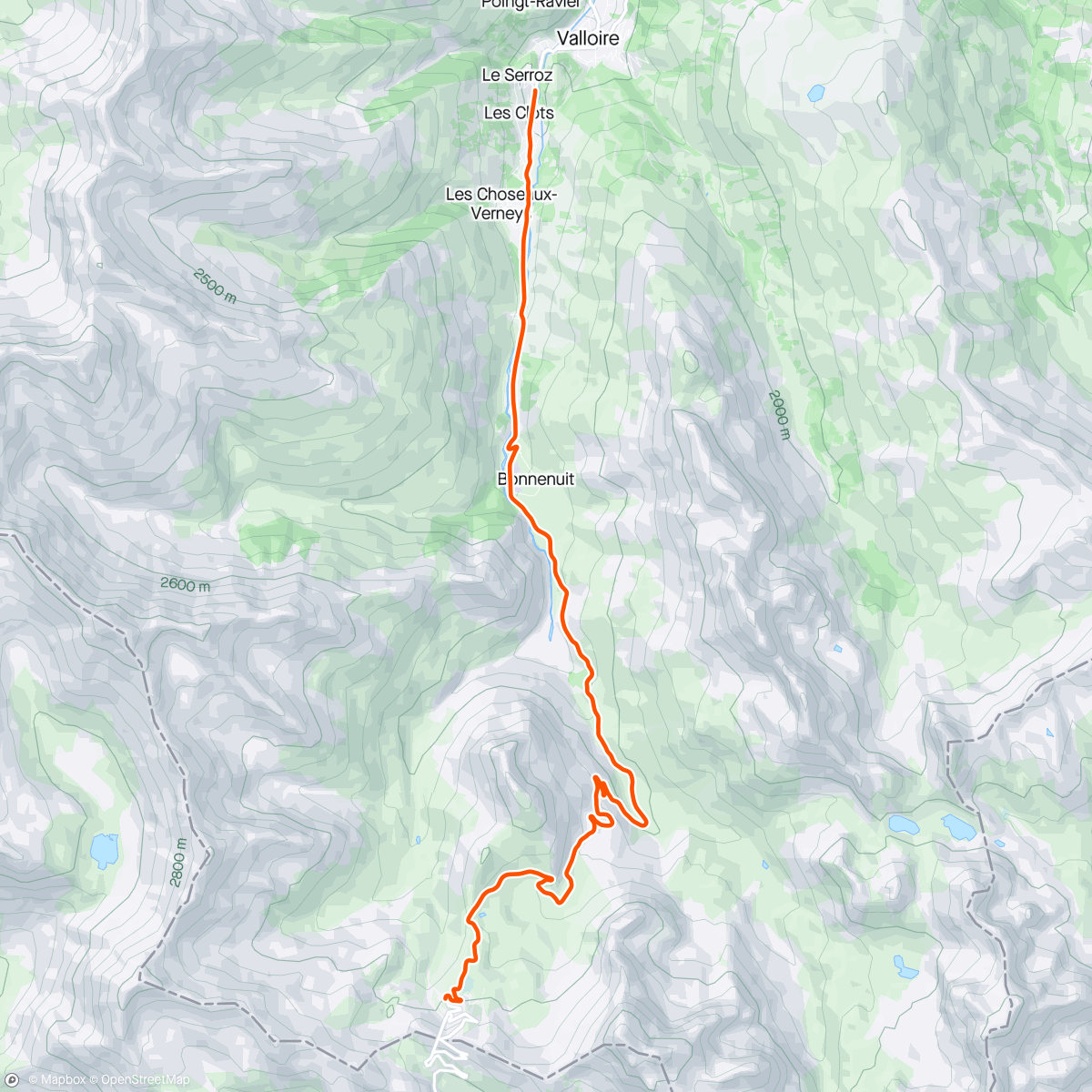 Map of the activity, BKOOL - Col du Galibier