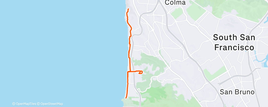 Карта физической активности (Morning Run)