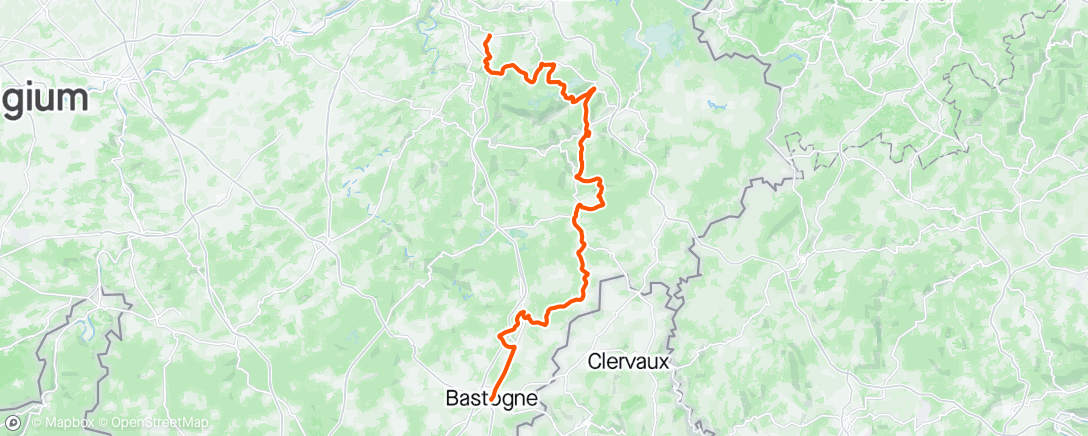 Map of the activity, Bastogne-Liège