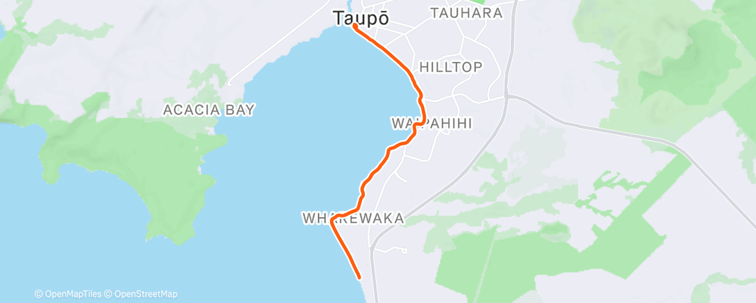 Map of the activity, Morning Ride