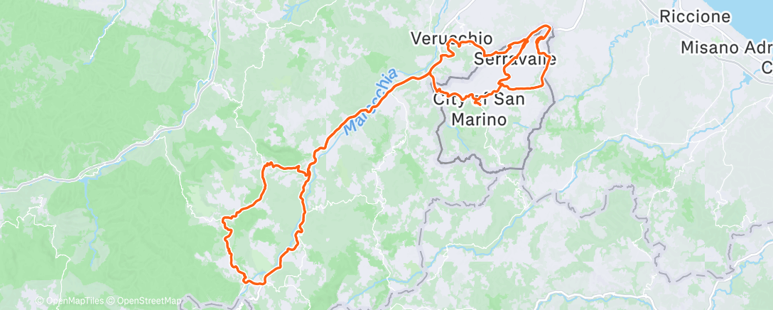 Map of the activity, Morning Ride