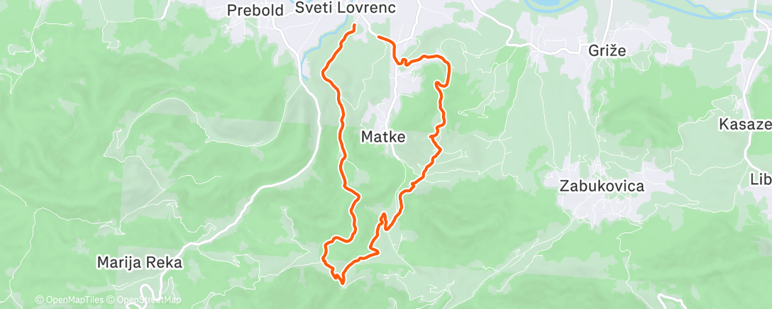 Карта физической активности (Afternoon Trail Run ☀️)