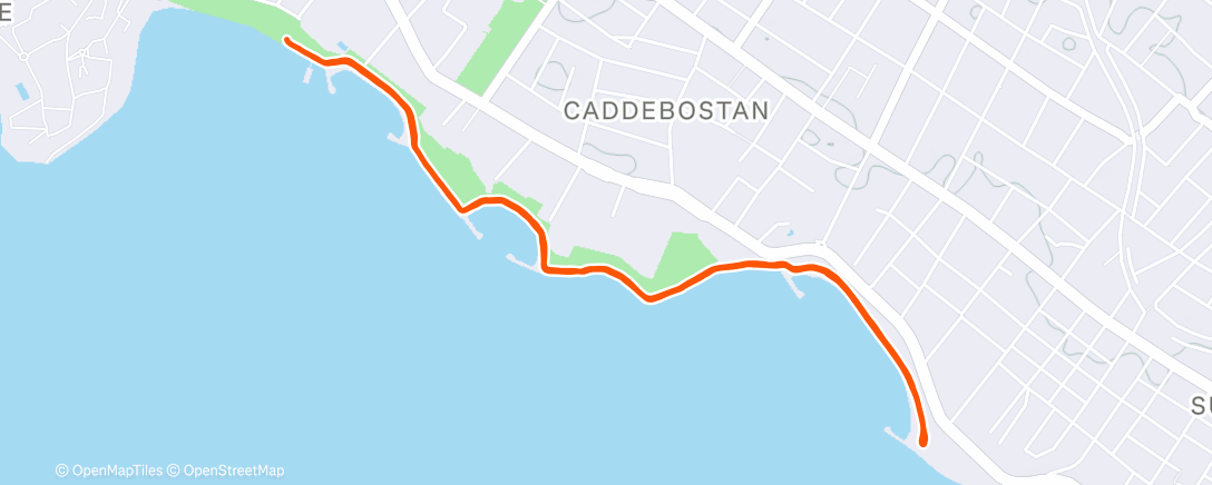 Map of the activity, Strides