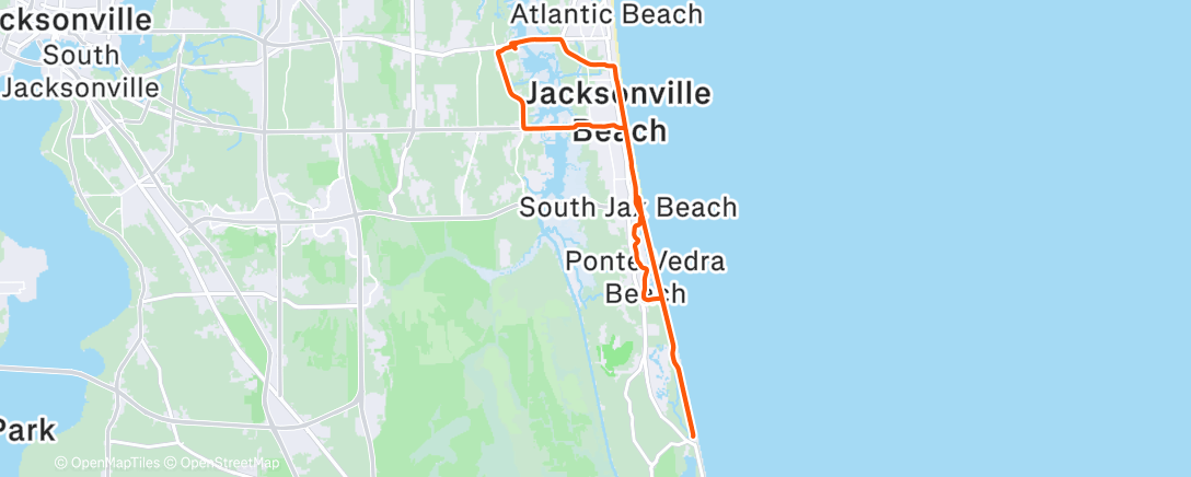 Карта физической активности (Afternoon Ride)