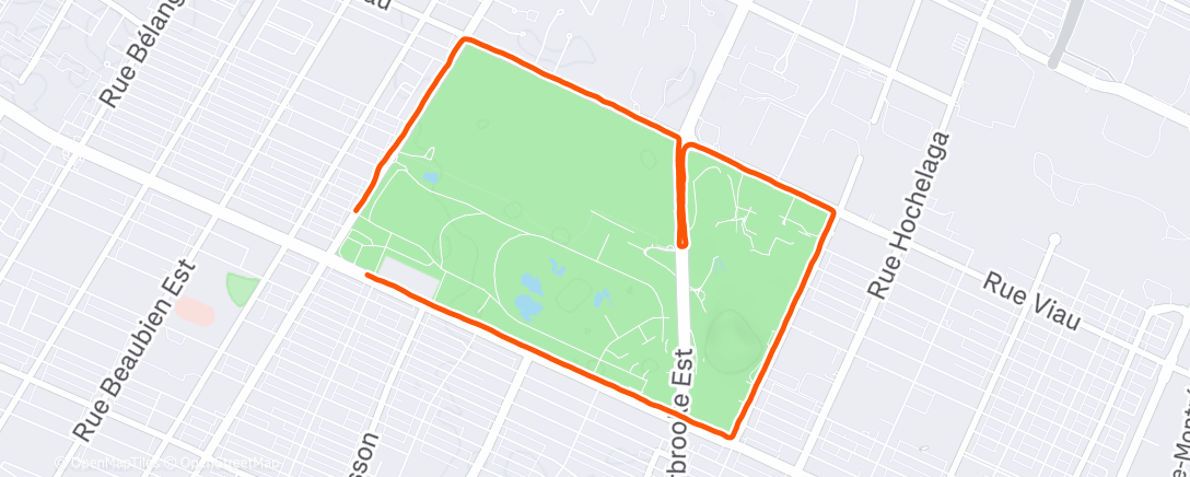 Map of the activity, Franck’s winter loop!