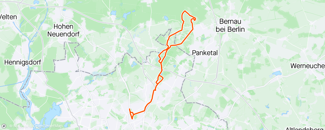 Map of the activity, GRX - Ride4Rookies #16-24 // Schönower Heide