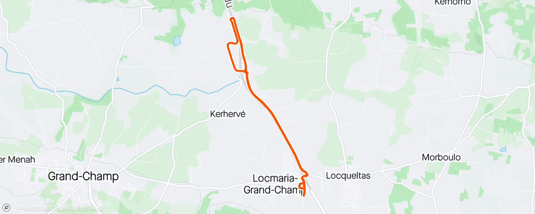 Map of the activity, Prépa Ronde des Douaniers- Semaine 4 - Séance 3 - AS - 10' ech + 7km (r 3') + 3km (r'3)+ 3km