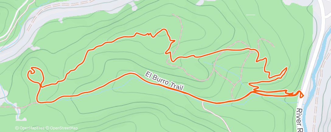 Map of the activity, Afternoon Ride
