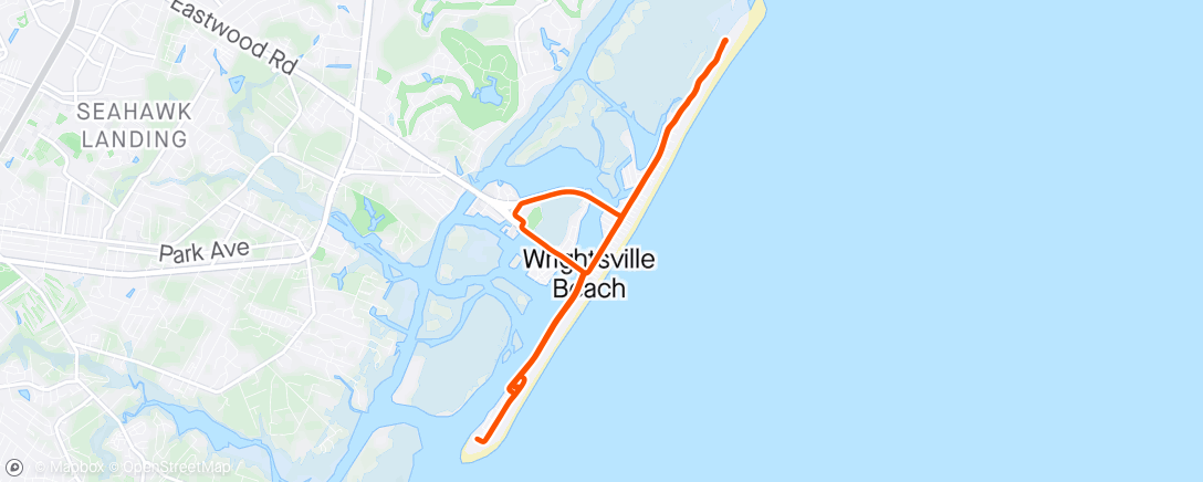 Map of the activity, Beach Cruise