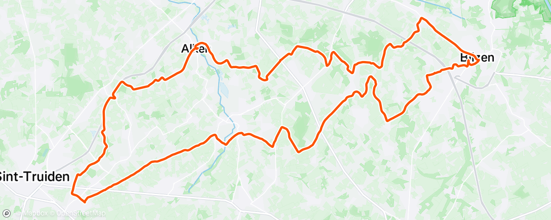 Map of the activity, Middagrit Bilzen 🌞