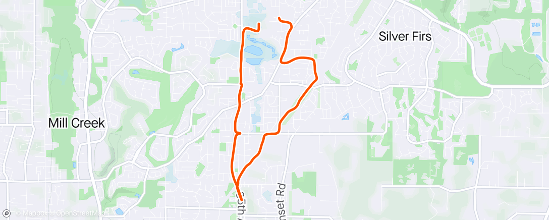 Map of the activity, MmmYeah I didn’t set a 400m PR today like it says on my Strava