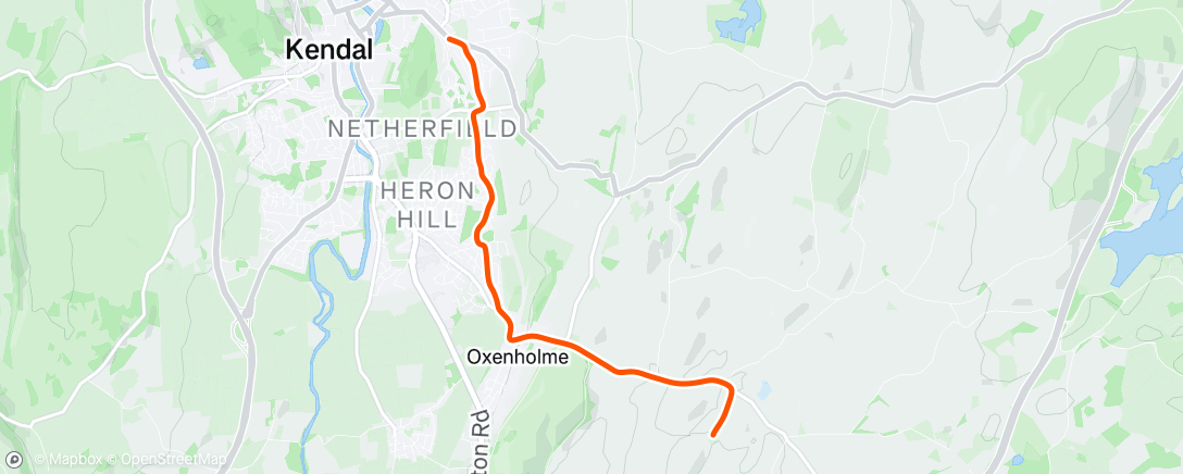 Map of the activity, Afternoon ride