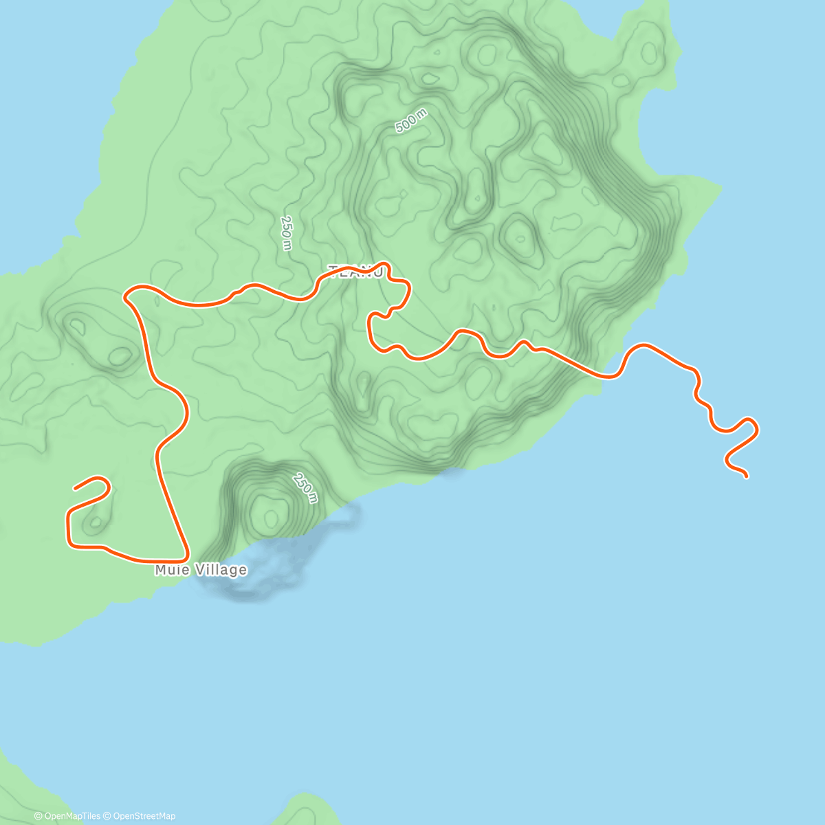 Map of the activity, Zwift - Triple Flat Loops in Watopia