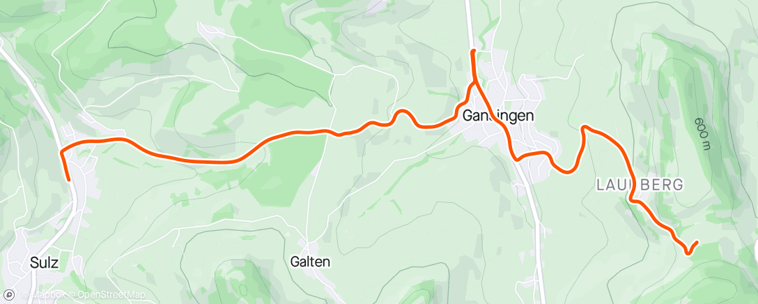 Karte der Aktivität „Fahrt am Nachmittag”