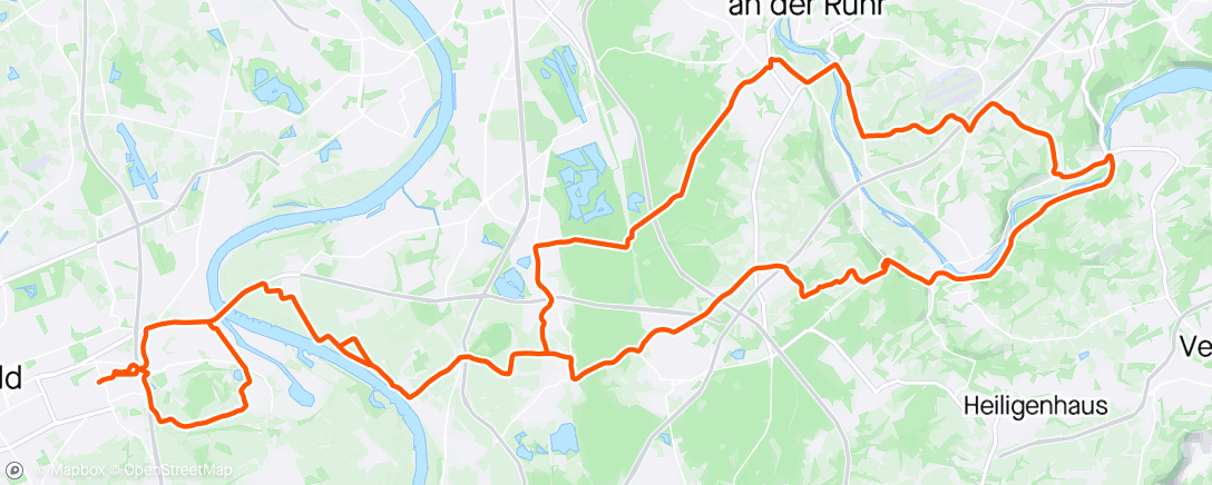 Map of the activity, Saarn - Werden