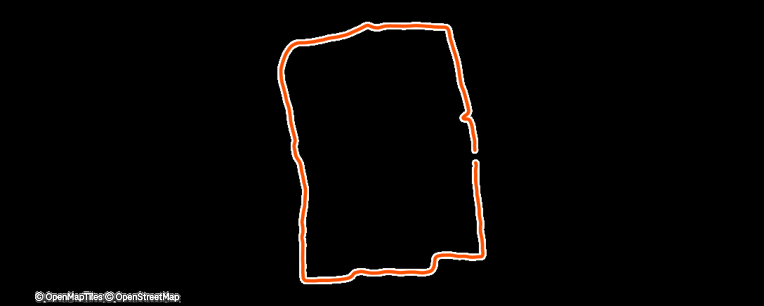 Map of the activity, Lauf am Nachmittag