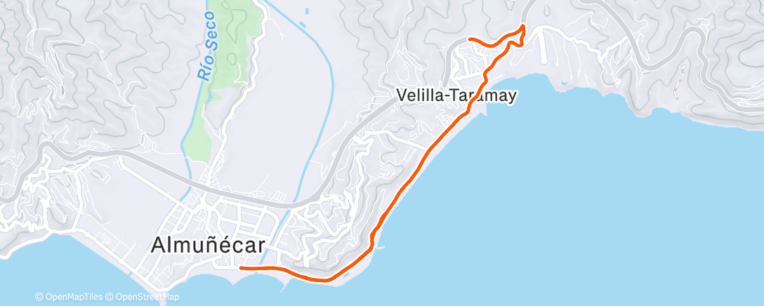Map of the activity, Lunch Run