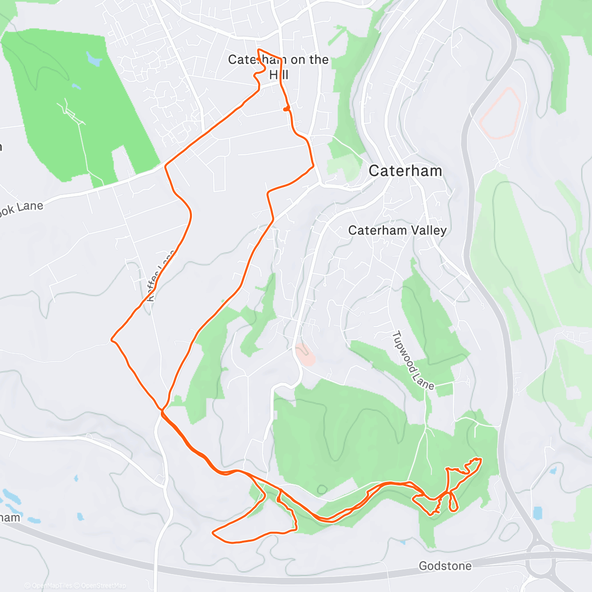 Map of the activity, Afternoon Ride
