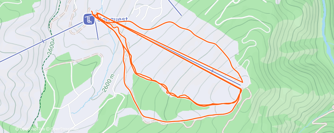 Карта физической активности (Lunch Alpine Ski)