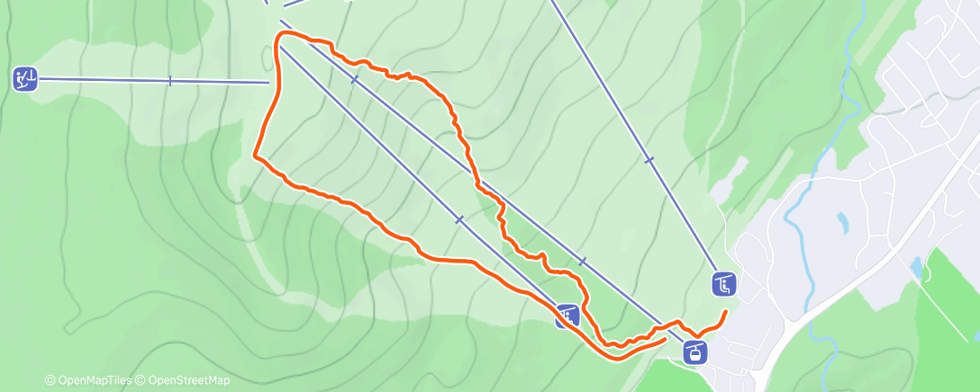 Map of the activity, Ski de randonnée dans l'après-midi