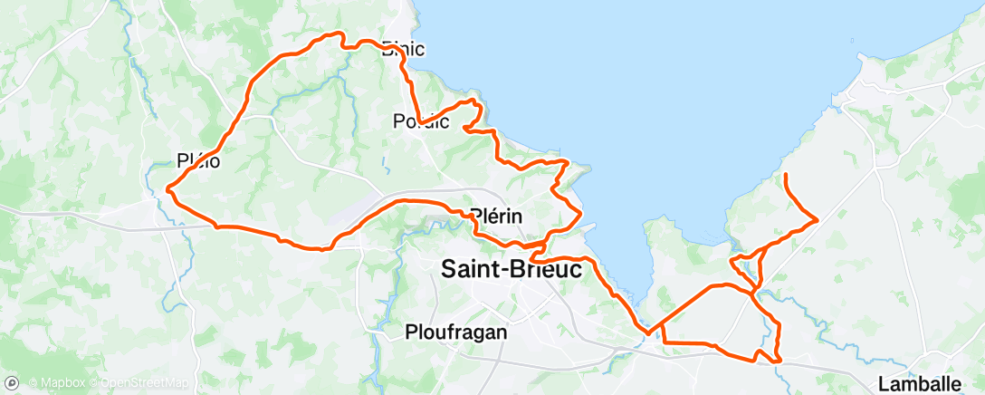 Map of the activity, Morning Ride