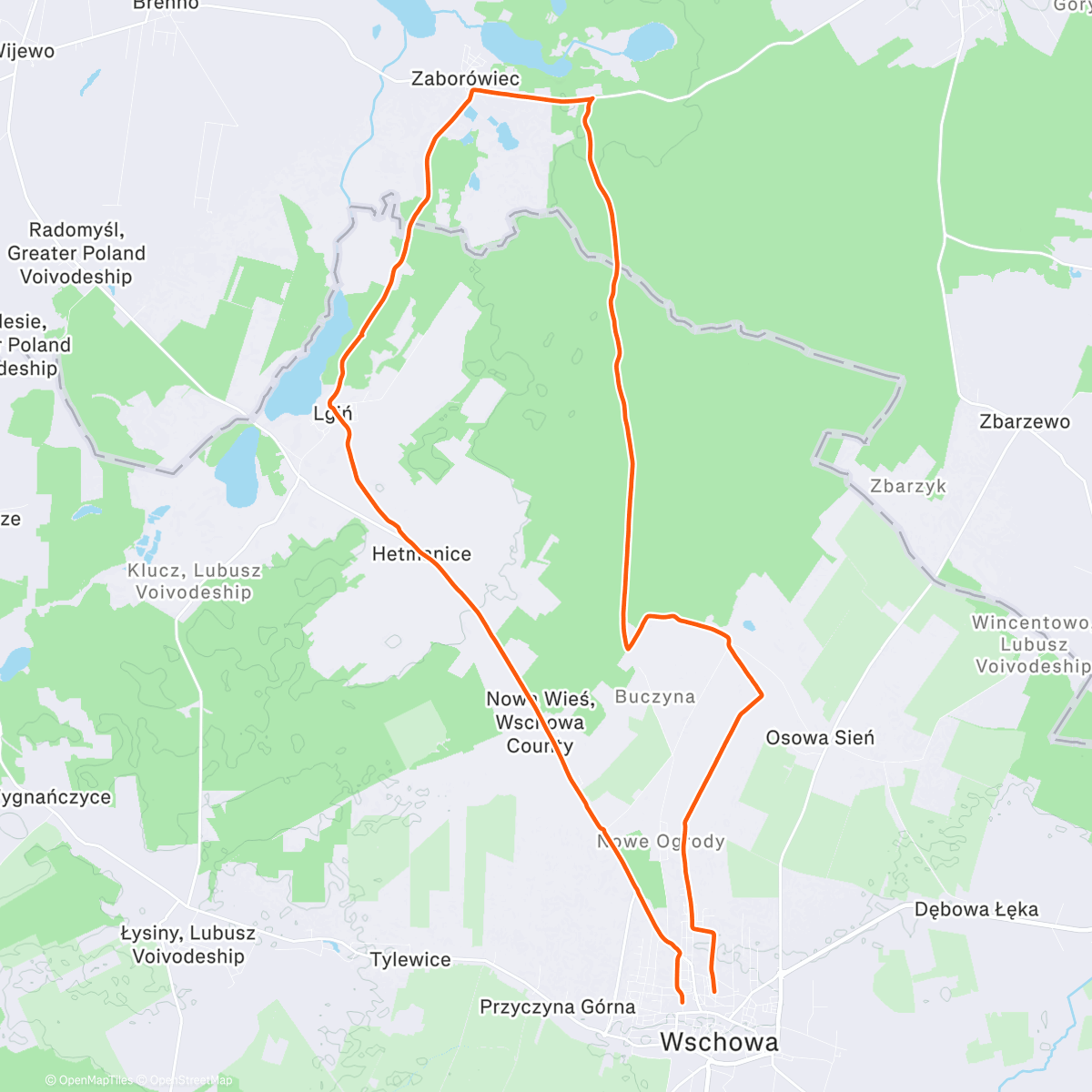 Карта физической активности (Morning Mountain Bike Ride)