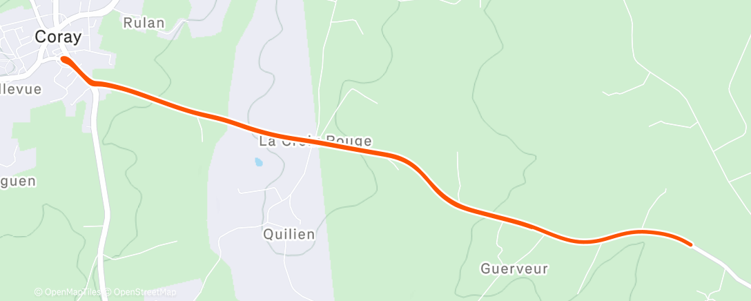 Карта физической активности (Sortie vélo dans l'après-midi)