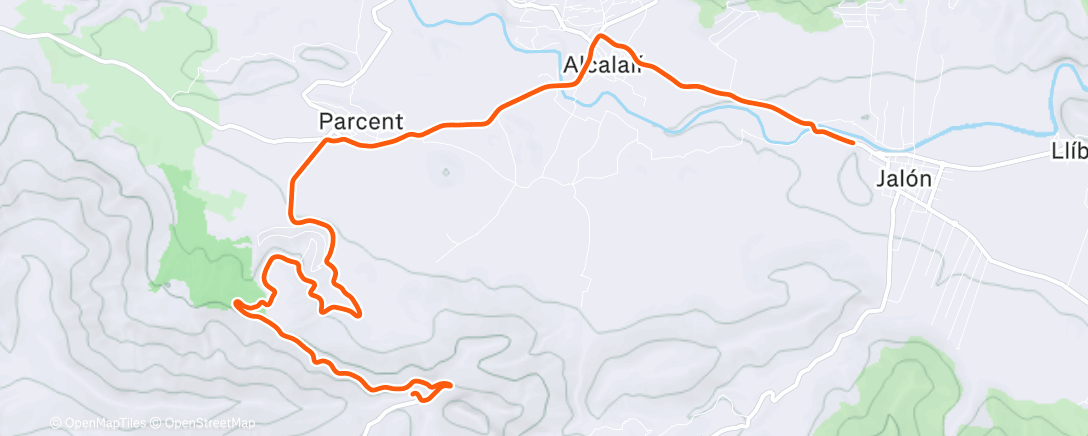 Map of the activity, ROUVY - Xaló to Coll de Rates | Spain