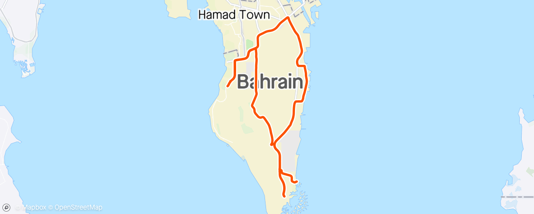 Map of the activity, 🌙 الزلاق Night Ride