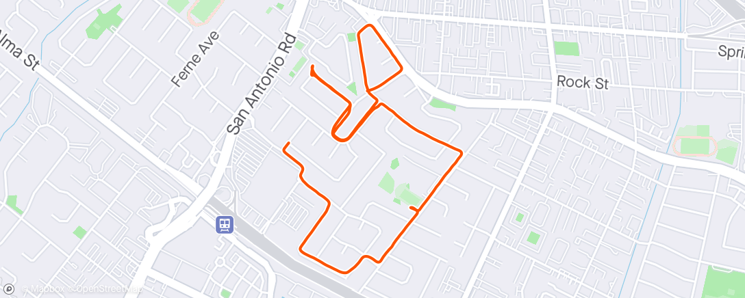 Map of the activity, Run with Endy