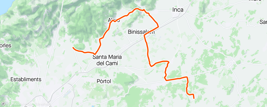 Map of the activity, T2058.73 Tour of Mallorca Stage 3 - Alaro