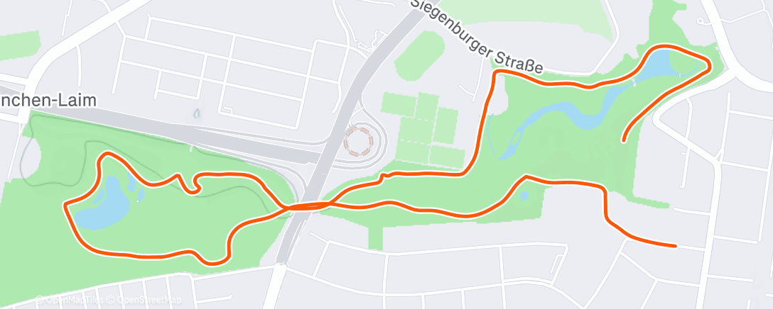 Map of the activity, Westparken
