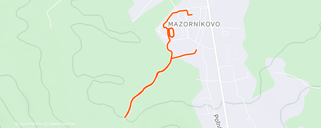 Карта физической активности (Afternoon Run)