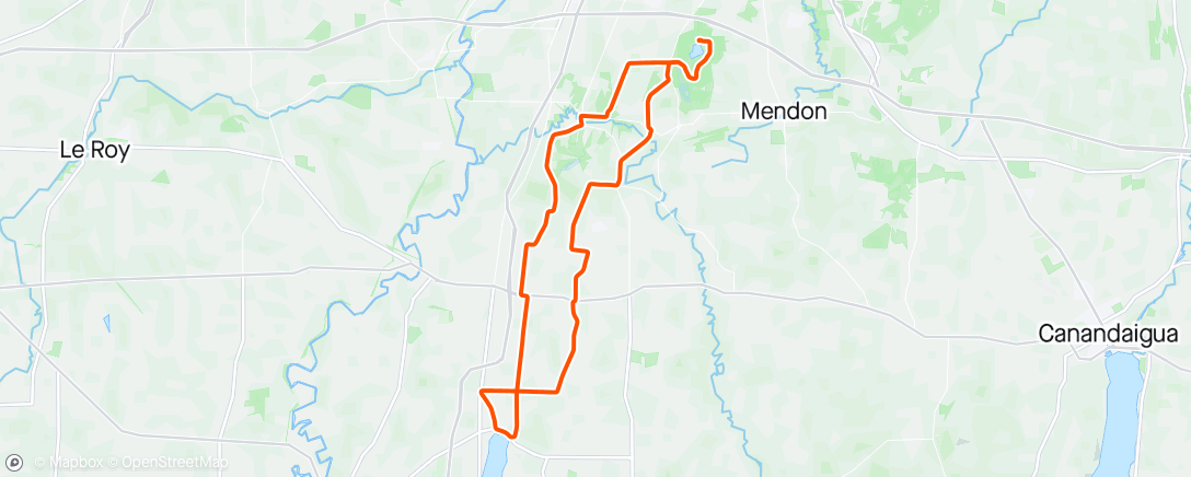 Mapa da atividade, Finger lakes with Emmet