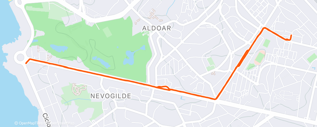 Map of the activity, 40' REG