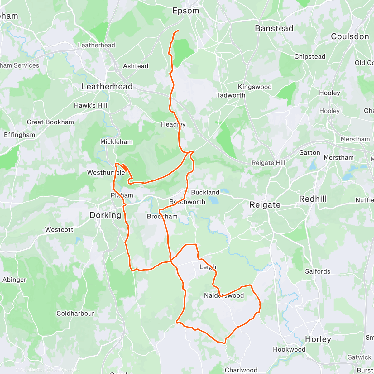Map of the activity, Midwinter endurance/recovery -ish