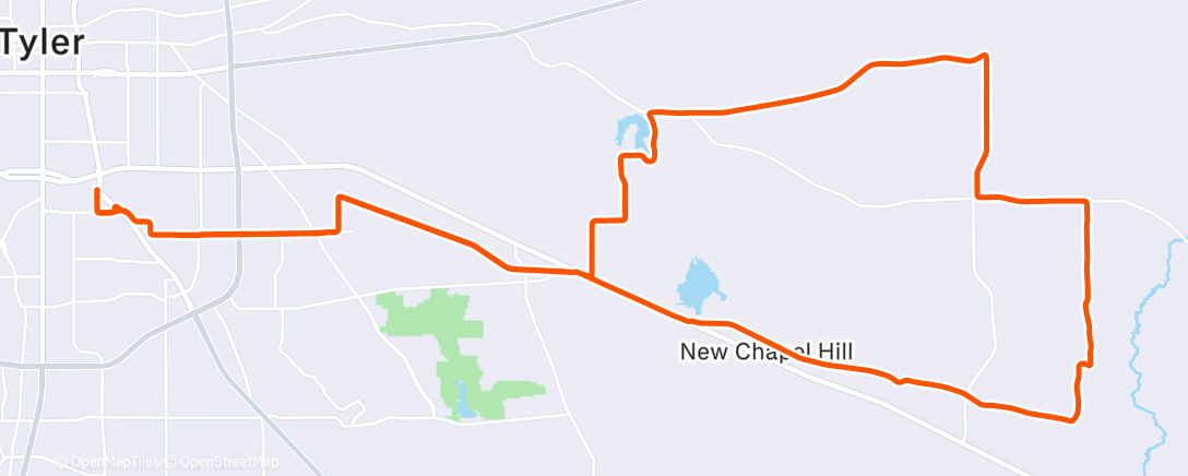 Map of the activity, Afternoon Ride