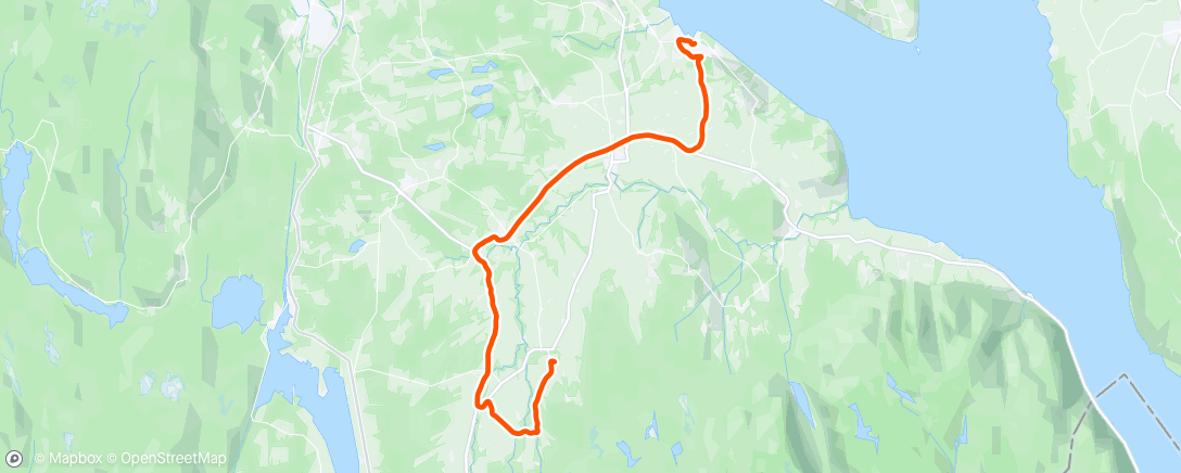アクティビティ「Rolig tråkk hjem🥵」の地図