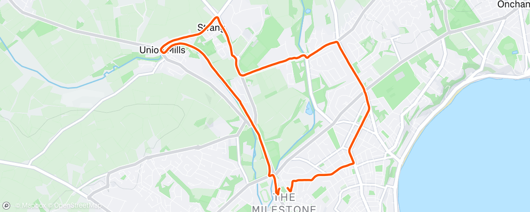 Map of the activity, Morning Run