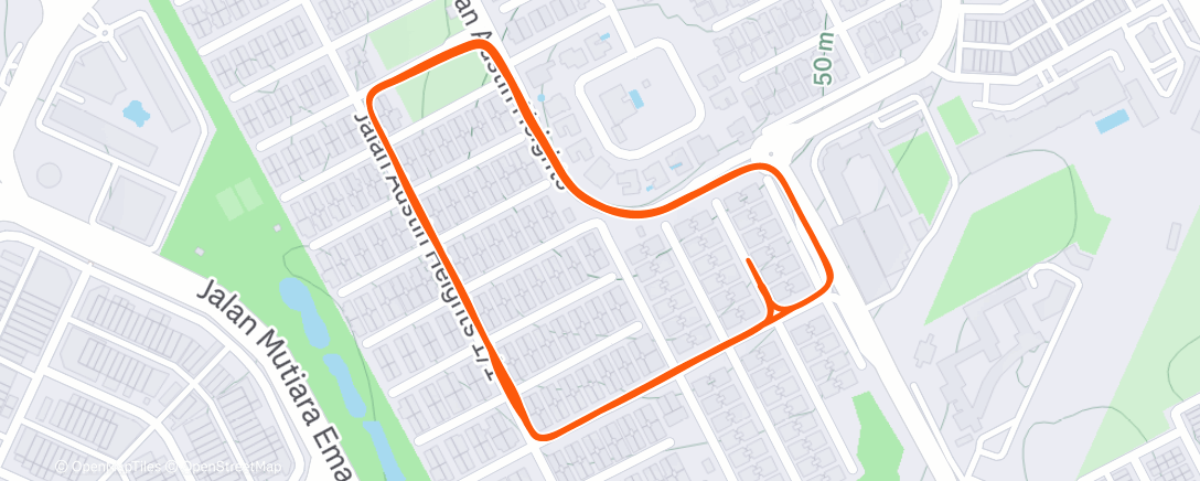 Carte de l'activité Afternoon Run