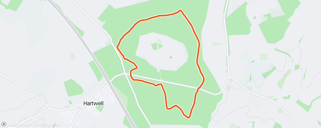 Map of the activity, Salcey intervals lap 🌧️