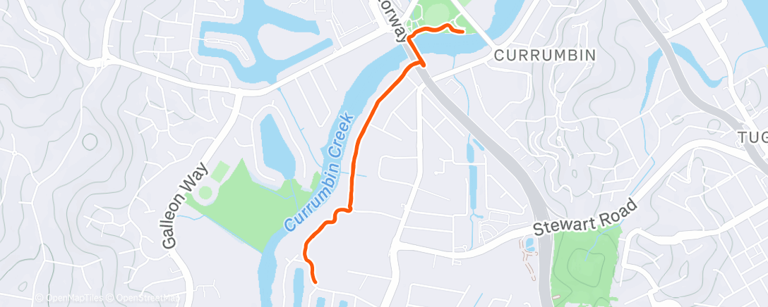 Map of the activity, Lunch Run