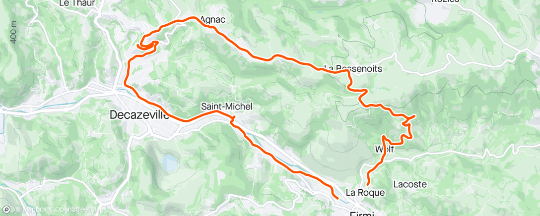 Map of the activity, Le soir