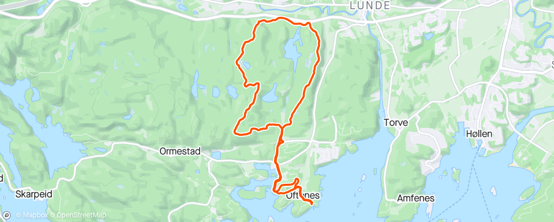 Map of the activity, Rolig morrajogg🏃‍♂️