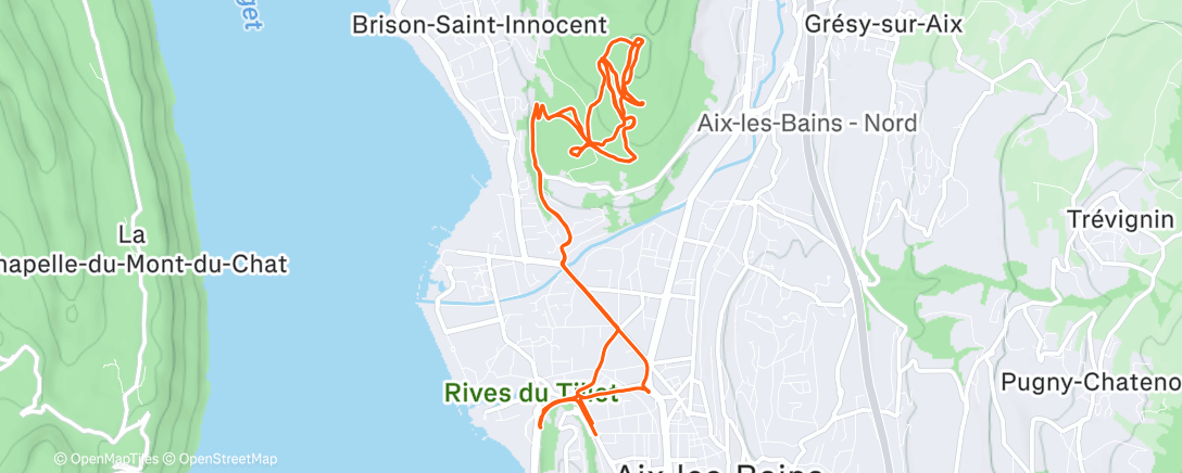 Map of the activity, Morning Ride