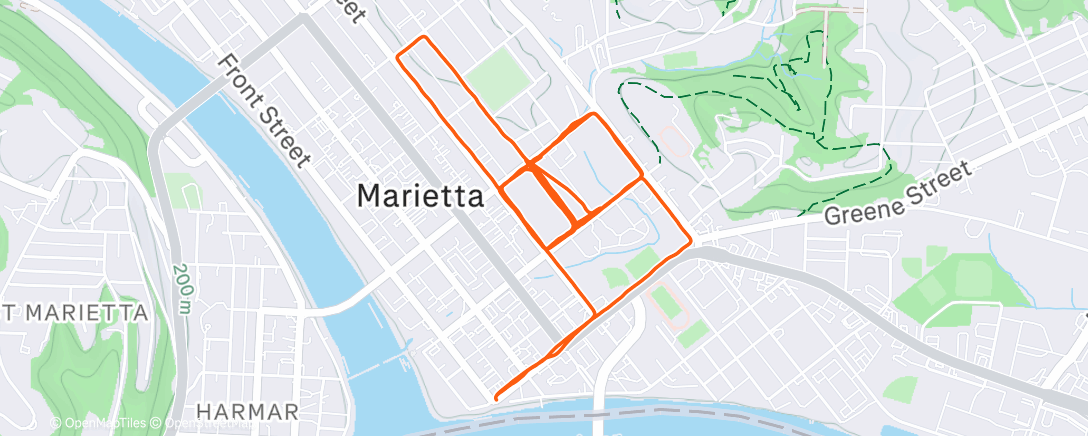 Map of the activity, MC hillz