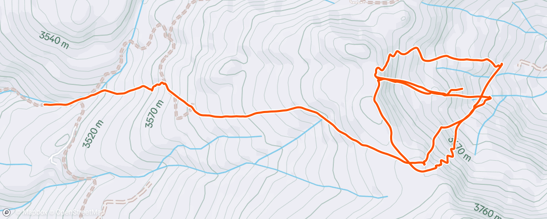 Map of the activity, Morning Nordic Ski