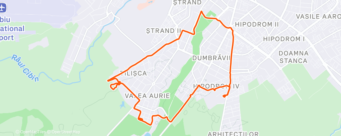 Карта физической активности (Evening Trail Run)